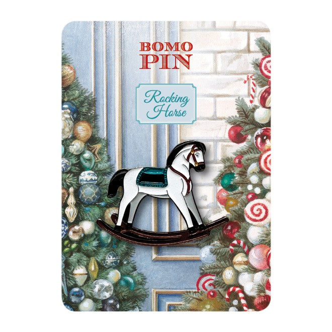 Pin Bomo Art Świąteczny Koń na Biegunach