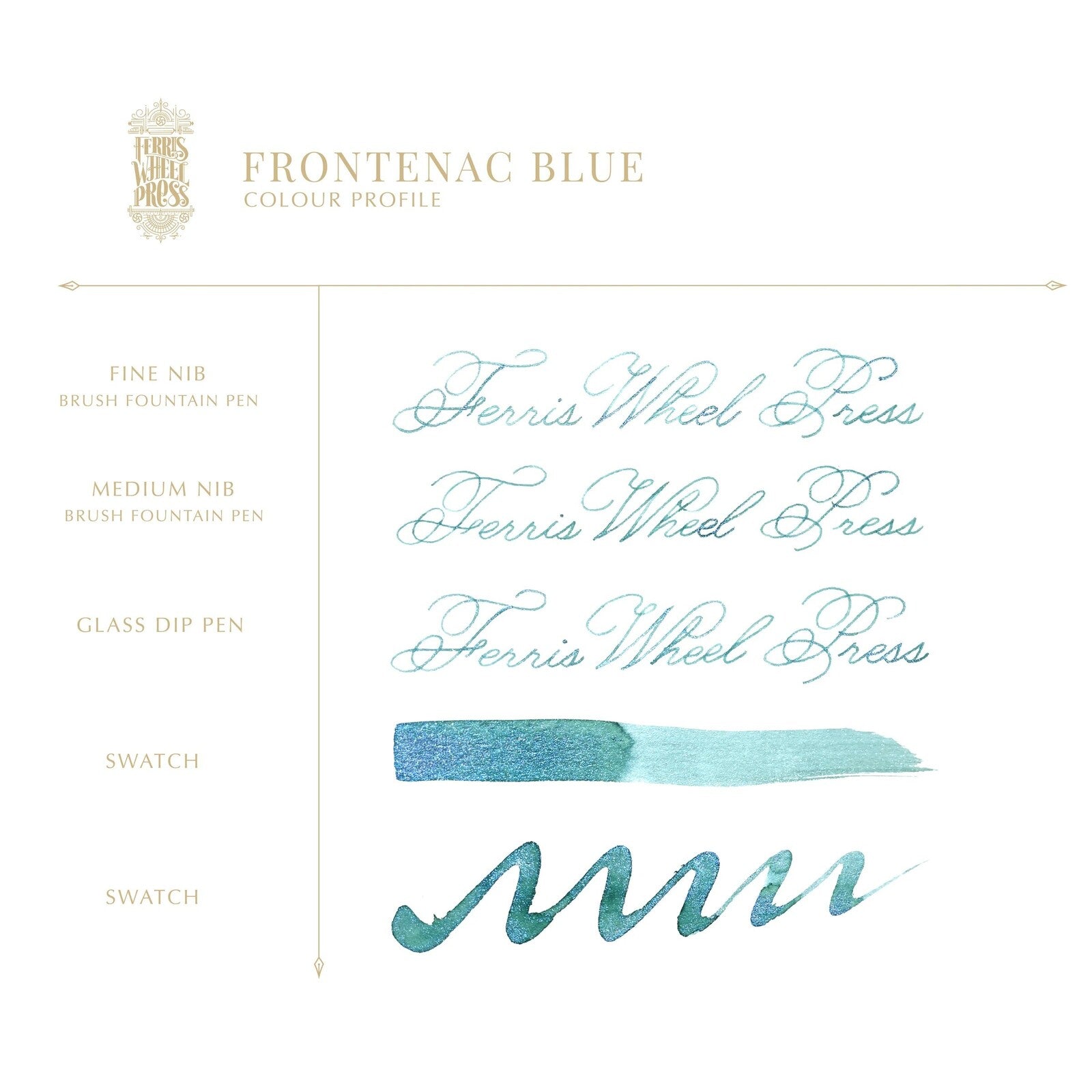 Atrament Ferris Wheel Press | Frontenac Blue Ink 38 ml