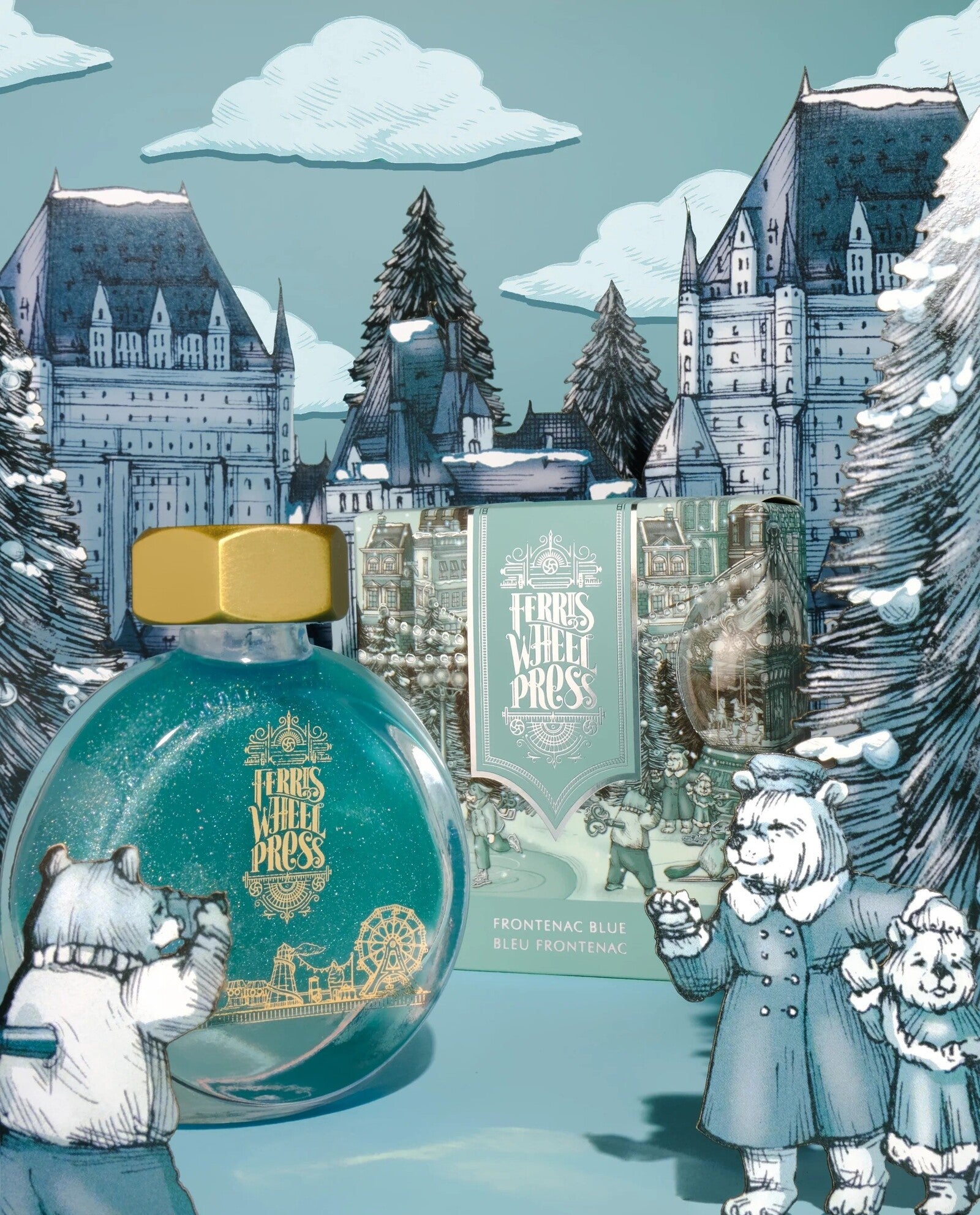 Atrament Ferris Wheel Press | Frontenac Blue Ink 38 ml