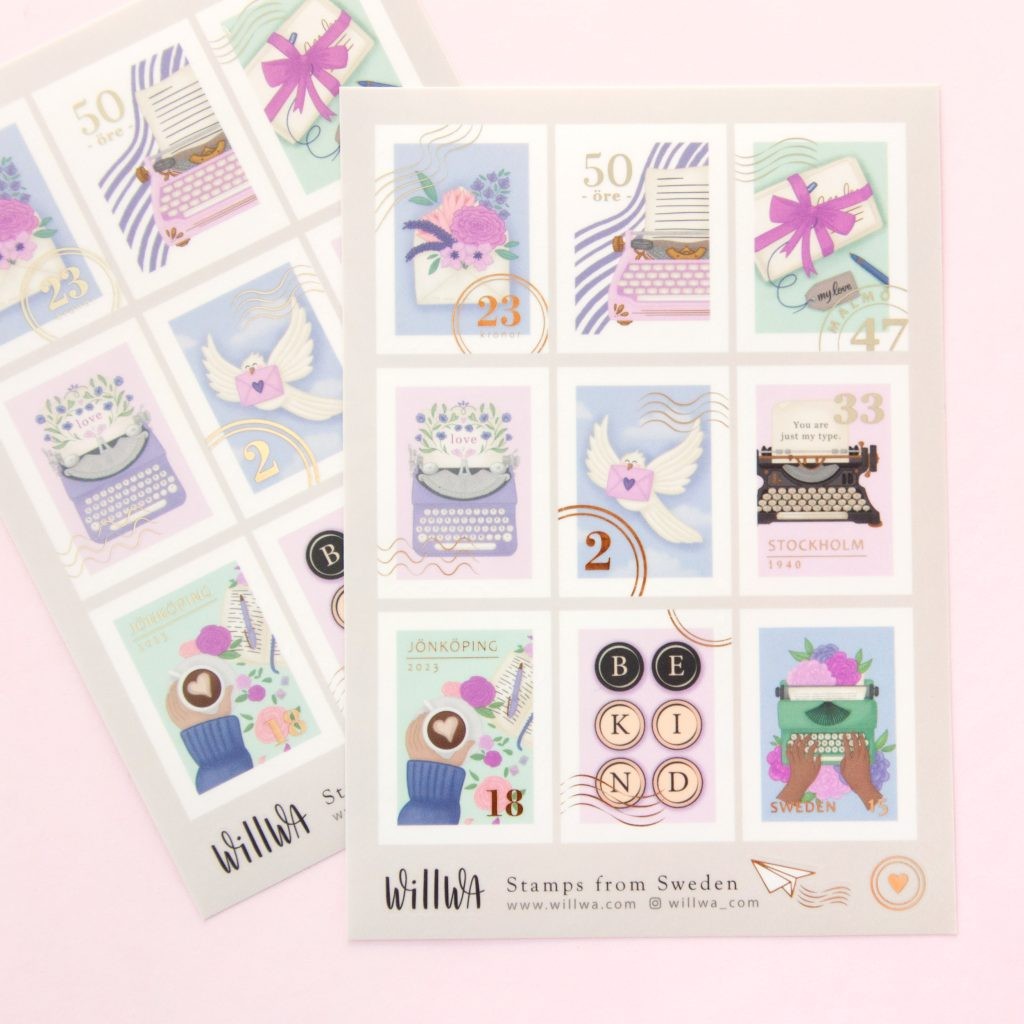 Naklejki Willwa | Znaczki Pocztowe