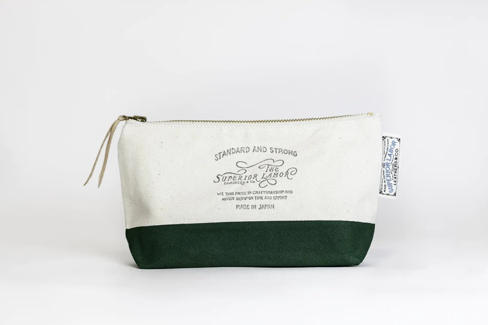 Etui The Superior Labor: Cotton Canvas Pouch 02 | Zielone