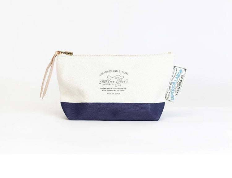 Etui The Superior Labor Cotton Canvas Pouch 02 | Granatowe