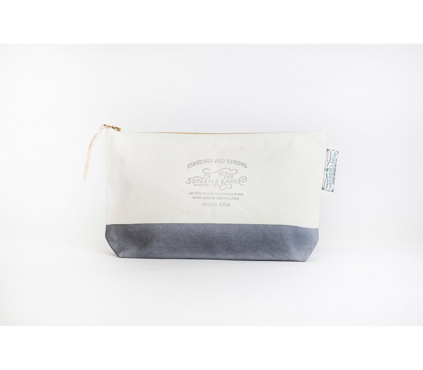 Etui The Superior Labor: Cotton Canvas Pouch 04 | Szare