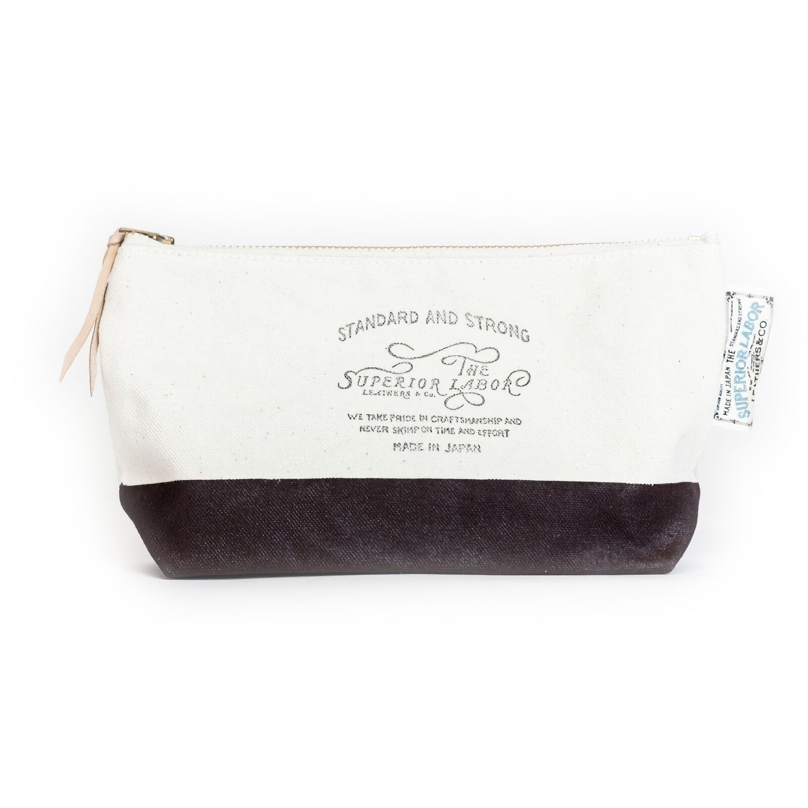 Etui The Superior Labor: Cotton Canvas Pouch 03 | Brązowe