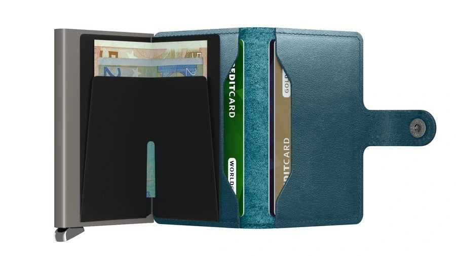 Portfel SECRID Premium Miniwallet Dusk | Turkusowy