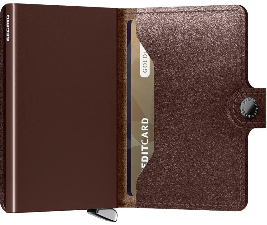 Portfel SECRID Premium Miniwallet Dusk | Brązowy