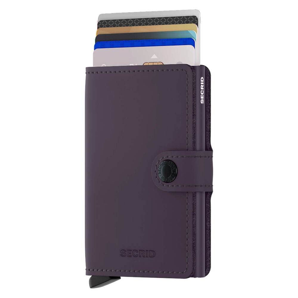Portfel SECRID Miniwallet Matte | Ciemny Fiolet