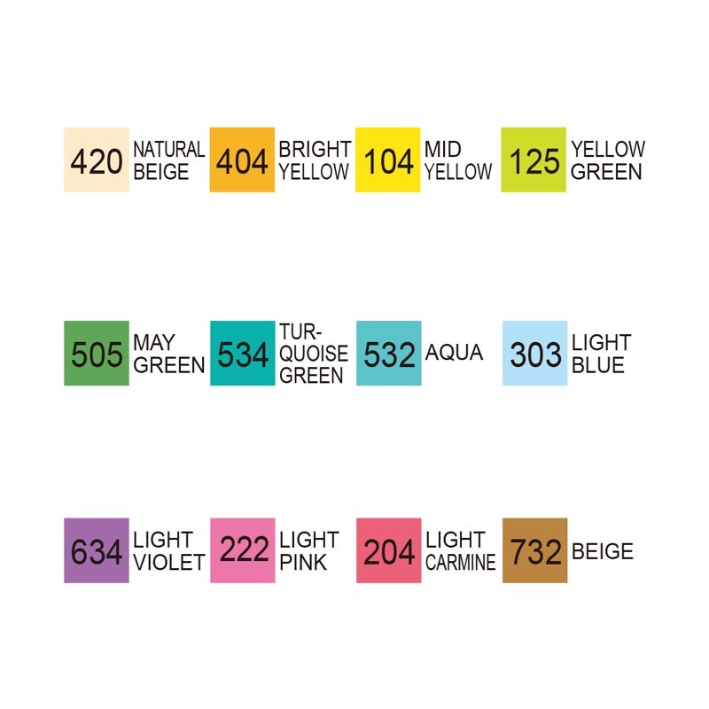 Zestaw markerów Kuretake Kurecolor Twin WS - 12 kolorów