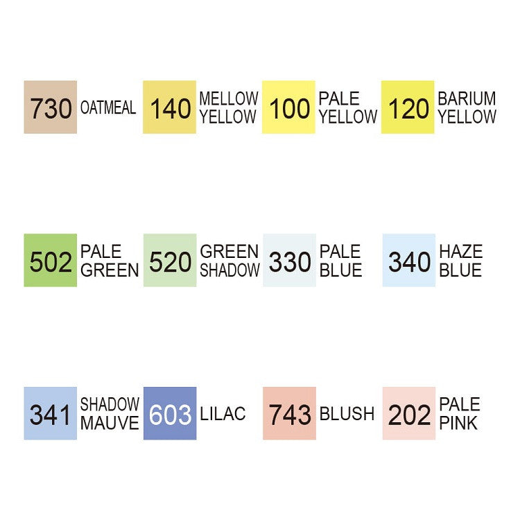 Zestaw markerów Kuretake Kurecolor Twin WS | Pale