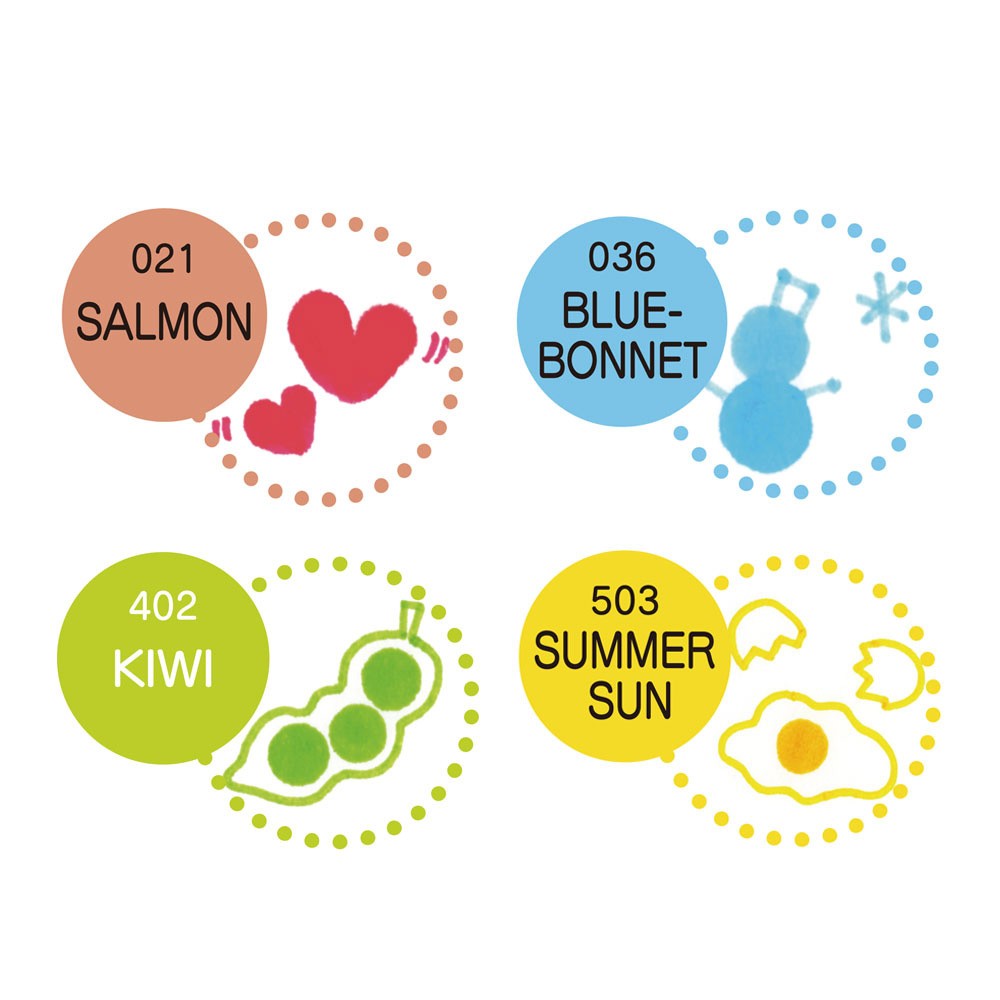 Zestaw markerów Kuretake Zig Clean Color Dot - 4 kolory