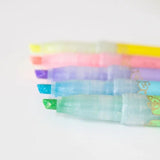 Zestaw zakreślaczy KIRARICH Zebra | Brokatowe 5 szt.