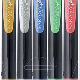 Zestaw długopisów żelowych SARASA Zebra 5 szt. | DecoshineColor