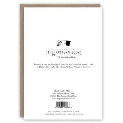 Kartka okolicznościowa | Międzynarodowy alfabet Morse'a