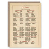 Kartka okolicznościowa | Łacińska odmiana Miłości