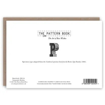 Kartka okolicznościowa | Typograficzne urodziny