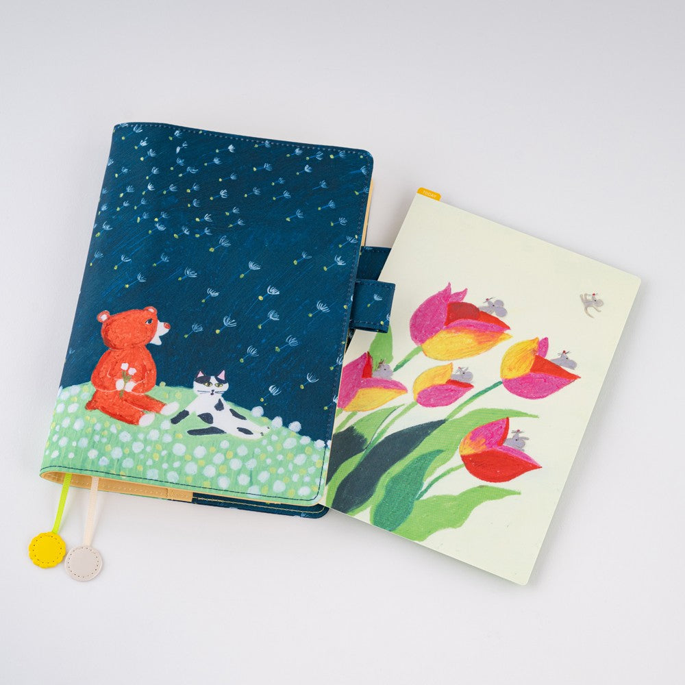 Liniuszek Hobonichi A5 | Keiko Shibata: Swaying tulips