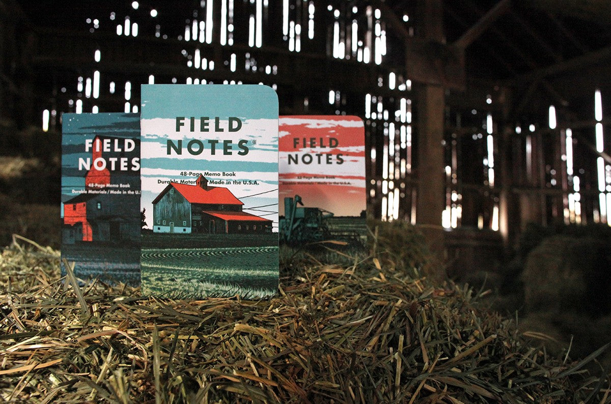Notesy Field Notes Heartland 3 szt. w kratkę