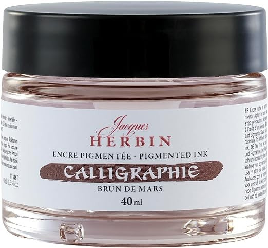 Tusz pigmentowy do kaligrafii J. Herbin 40 ml | Brązowy