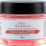 Tusz pigmentowy do kaligrafii J. Herbin 40 ml | Czerwony