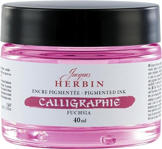 Tusz pigmentowy do kaligrafii J. Herbin 40 ml | Fuksja