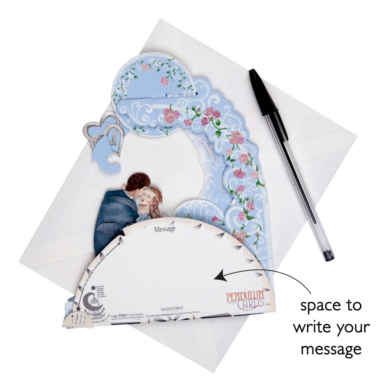 Kartka Okolicznościowa Santoro Pendulum | Para Młoda