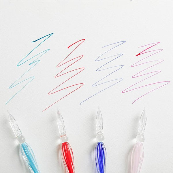 Szklane pióro do kaligrafii J. Herbin | Czerwone