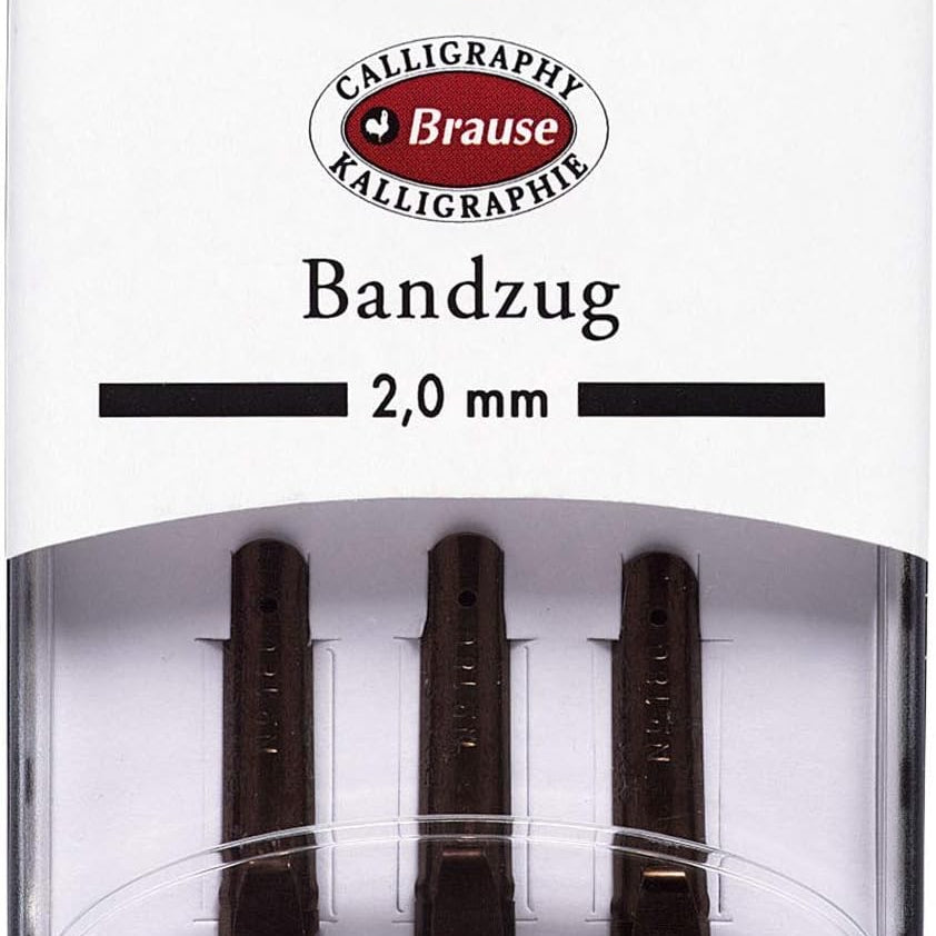 Zestaw stalówek do kaligrafii Brause Bandzug 2,0 mm | 3 szt.