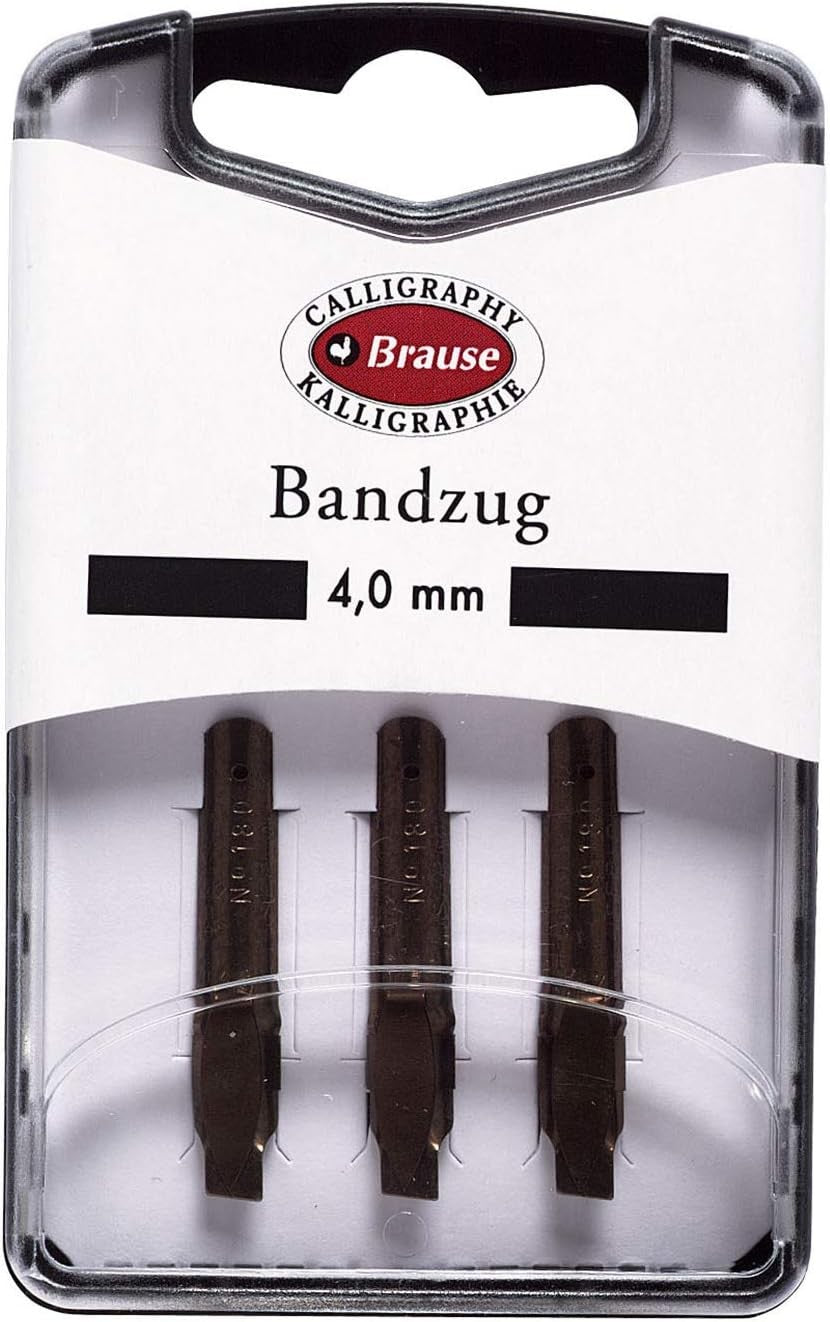 Zestaw stalówek do kaligrafii Brause Bandzug 4,0 mm | 3 szt.