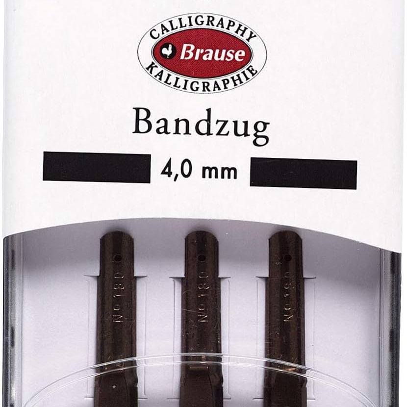 Zestaw stalówek do kaligrafii Brause Bandzug 4,0 mm | 3 szt.