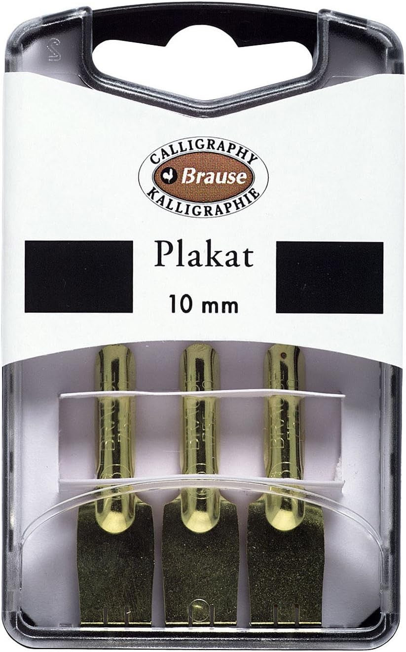 Zestaw stalówek do kaligrafii Brause Plakat 10 mm | 3 szt.