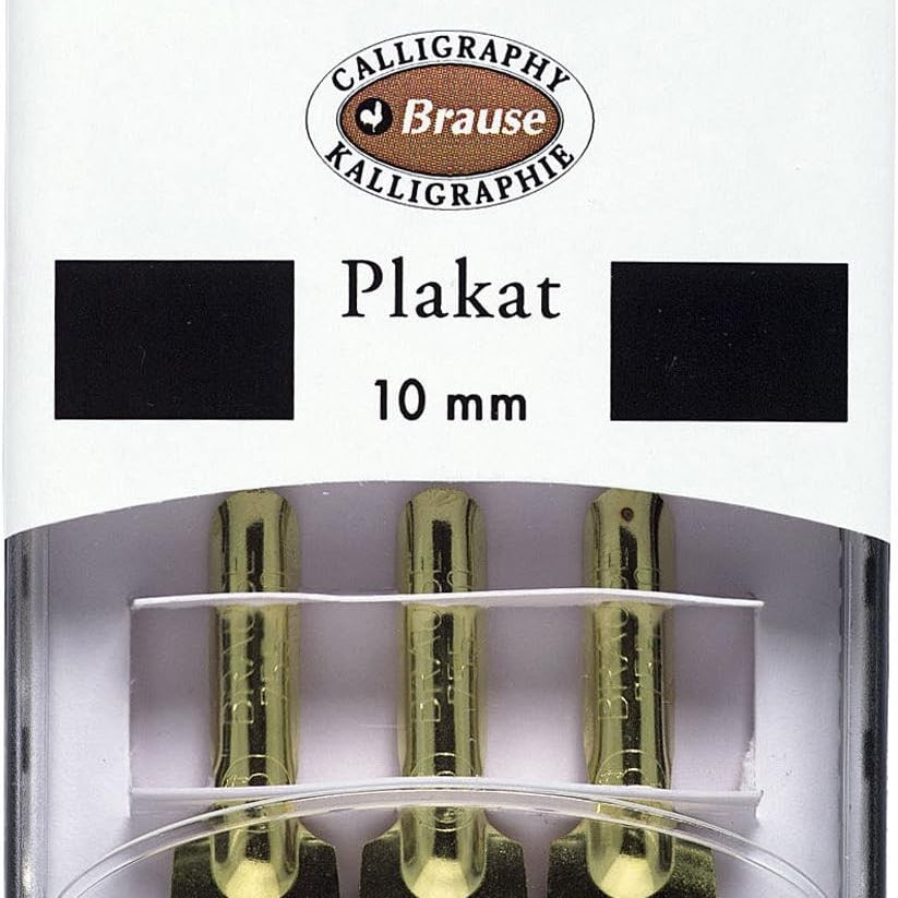 Zestaw stalówek do kaligrafii Brause Plakat 10 mm | 3 szt.