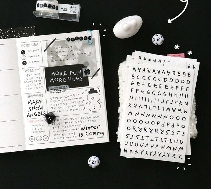 Naklejki ICONIC Doodle Alphabet Sticker Pack