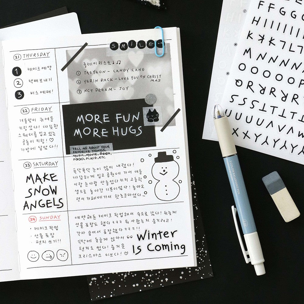 Naklejki ICONIC Doodle Alphabet Sticker Pack