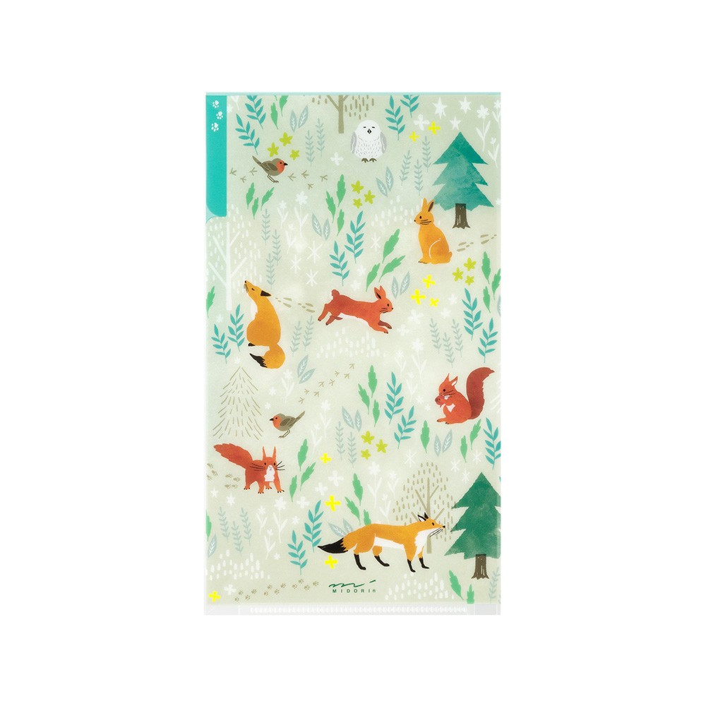 Folder z klapką Midori A5 | Zwierzęta