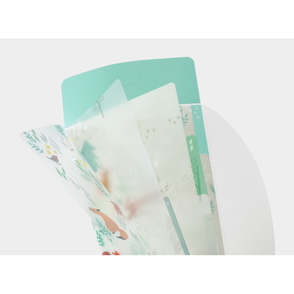 Folder z klapką Midori A5 | Zwierzęta