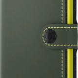 Portfel SECRID Miniwallet Matte | Zielono-limonkowy