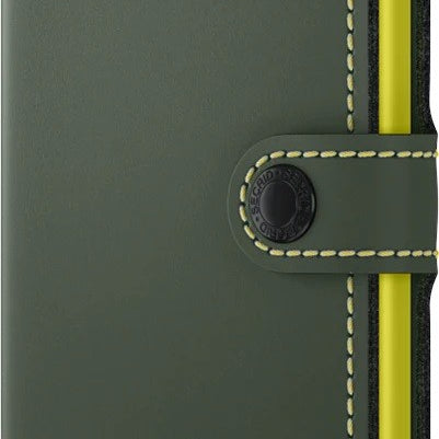 Portfel SECRID Miniwallet Matte | Zielono-limonkowy