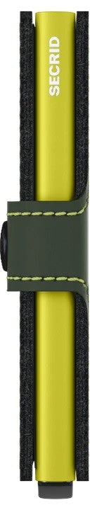 Portfel SECRID Miniwallet Matte | Zielono-limonkowy