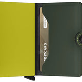 Portfel SECRID Miniwallet Matte | Zielono-limonkowy