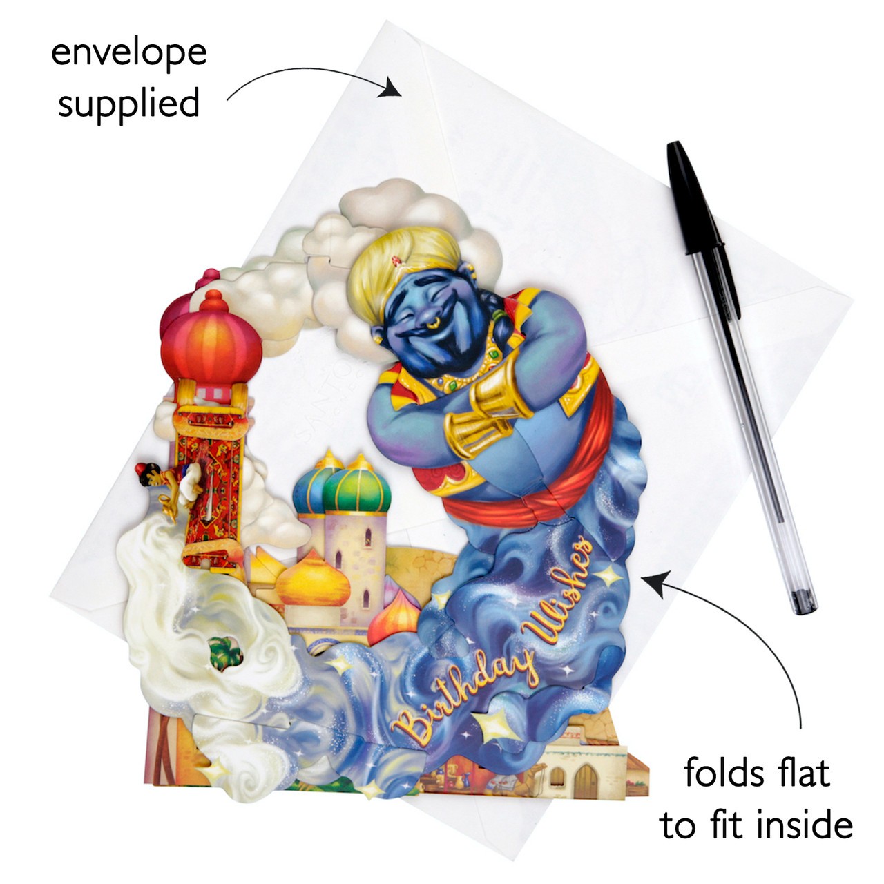 Kartka Okolicznościowa Santoro Pendulum | Życzenia urodzinowe od dżina