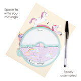 Kartka okolicznościowa Santoro  Pirouettes | Urodzinowy Jednorożec