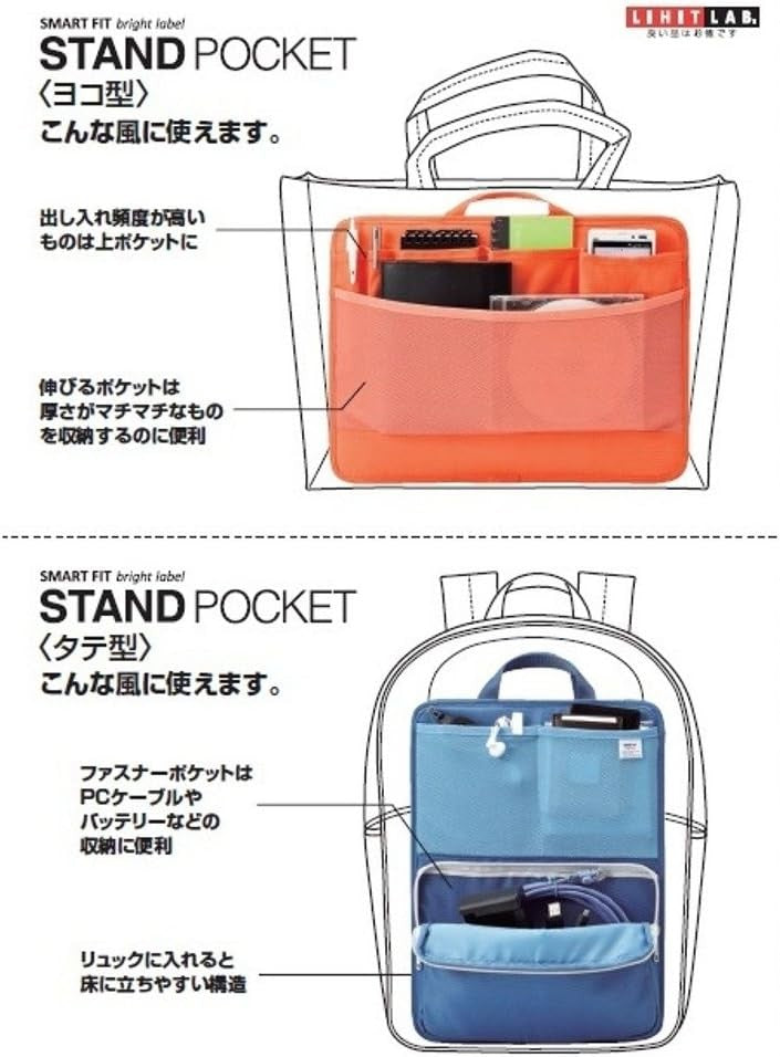 Etui Lihit Lab Smart Fit Stand Pocket A4 | Pionowy