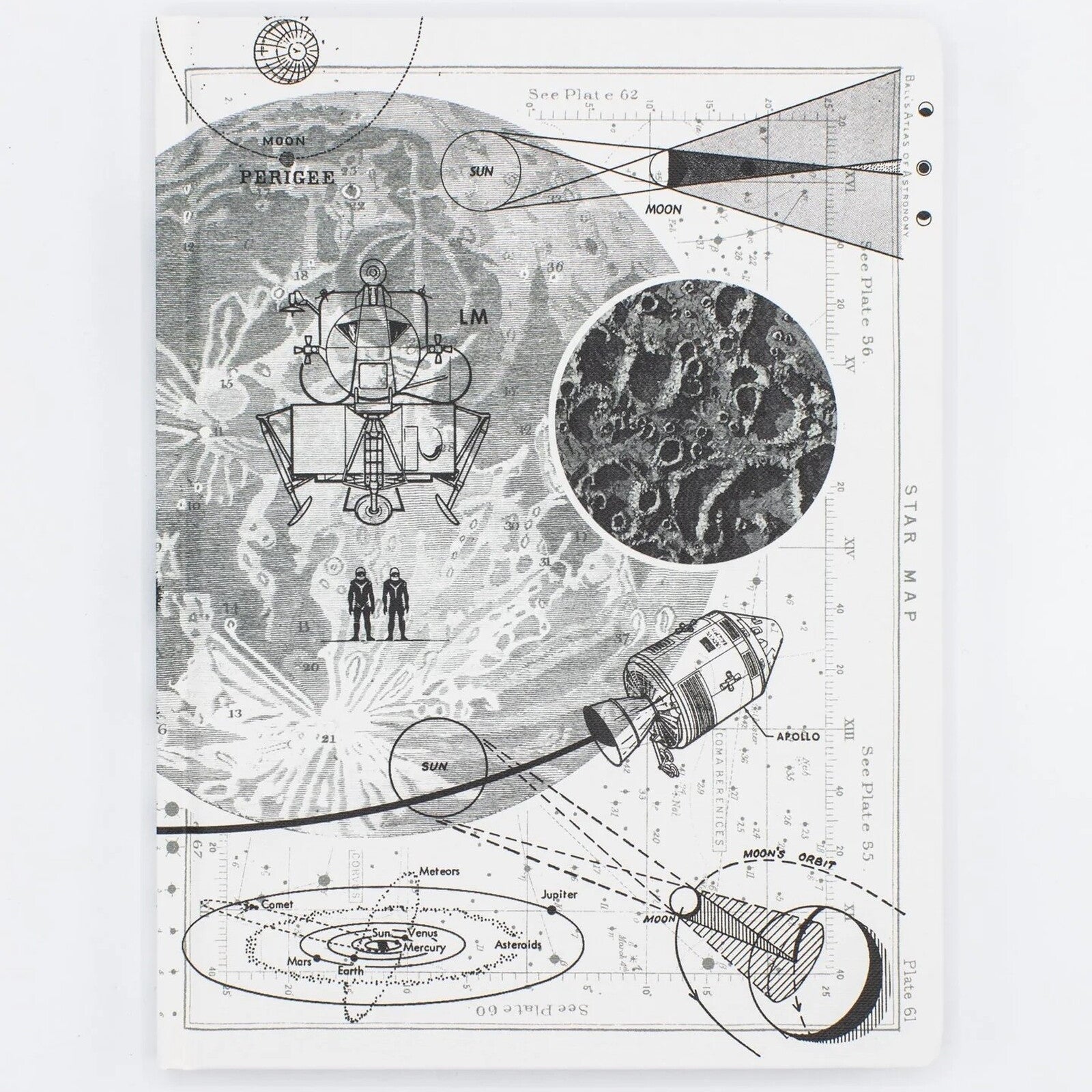 Notatnik Cognitive Surplus w twardej oprawie | Lądowanie na Księżycu