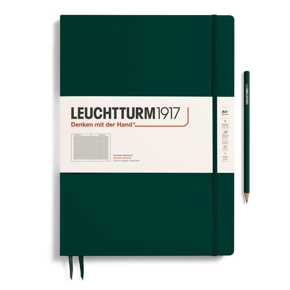 Notatnik Leuchtturm1917 Master Slim A4+ | Ciemnozielony