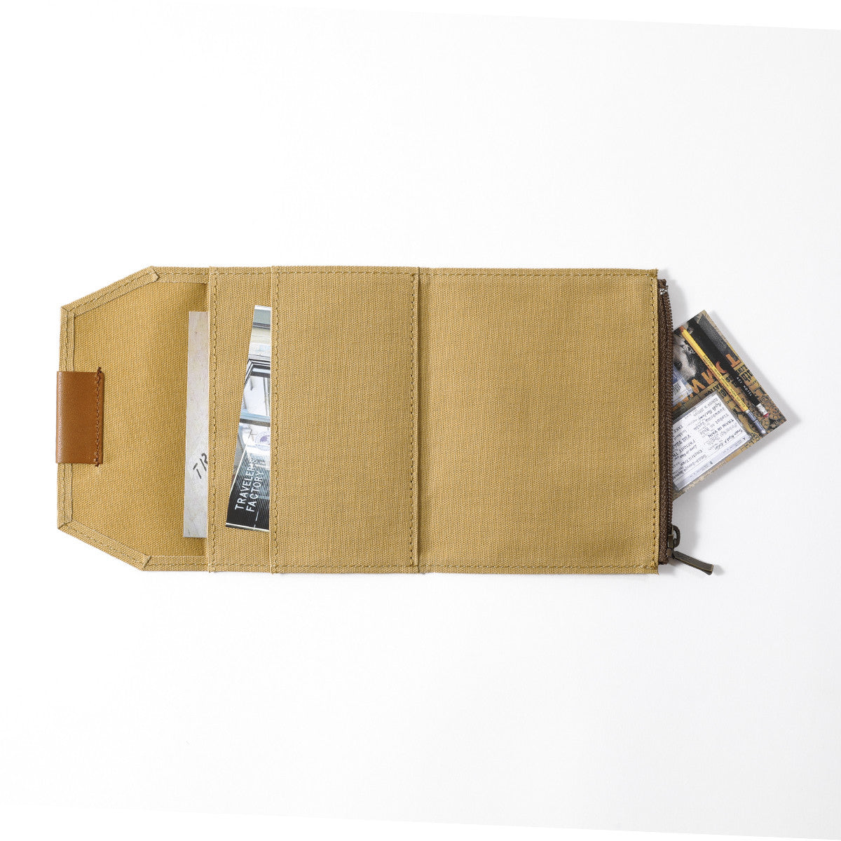 Wkład do Traveler's Notebook Passport Size Kieszonka na Zamek | Beżowa