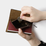 Wkład do Traveler's Notebook Passport Size Kieszonka na Zamek | Oliwkowa