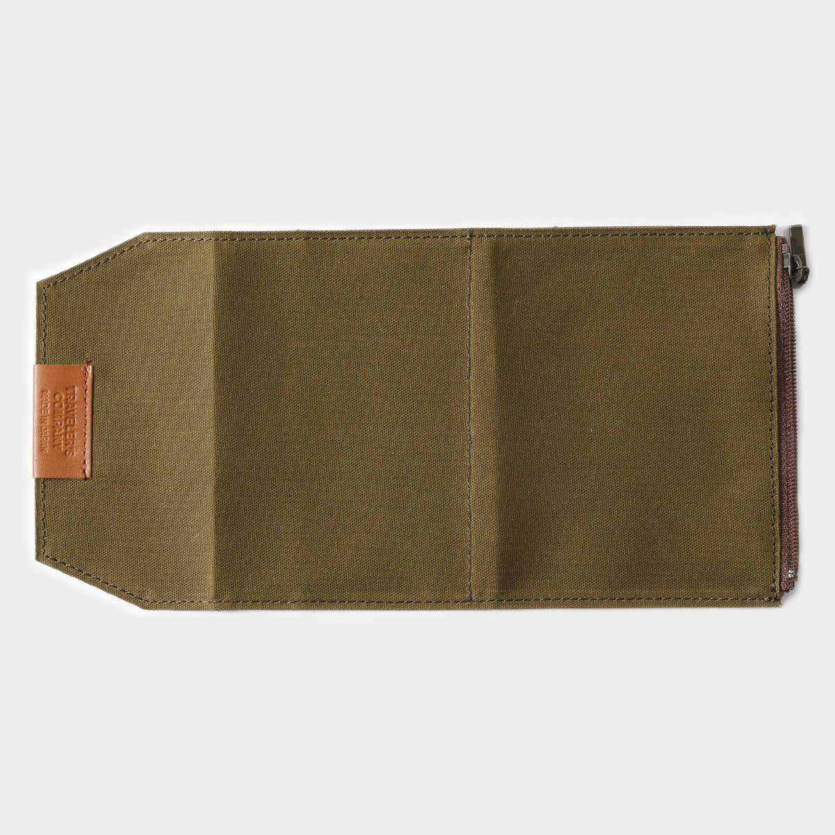 Wkład do Traveler's Notebook Passport Size Kieszonka na Zamek | Oliwkowa