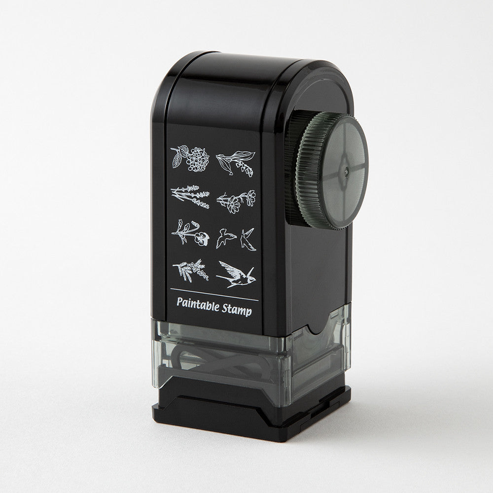 Pieczątka Midori Rotating Stamp Dial | Kwiaty i Ptaki