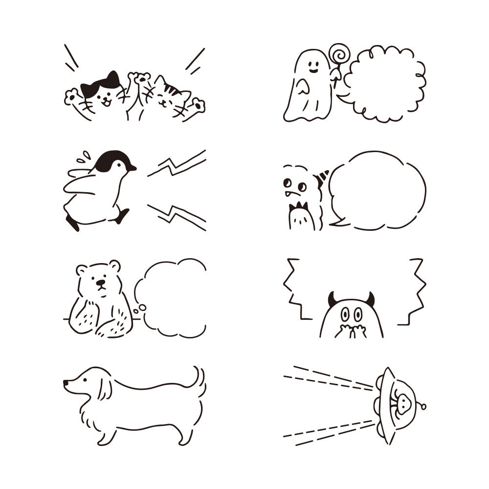 Pieczątka Midori Rotating Stamp Dial | Dymki