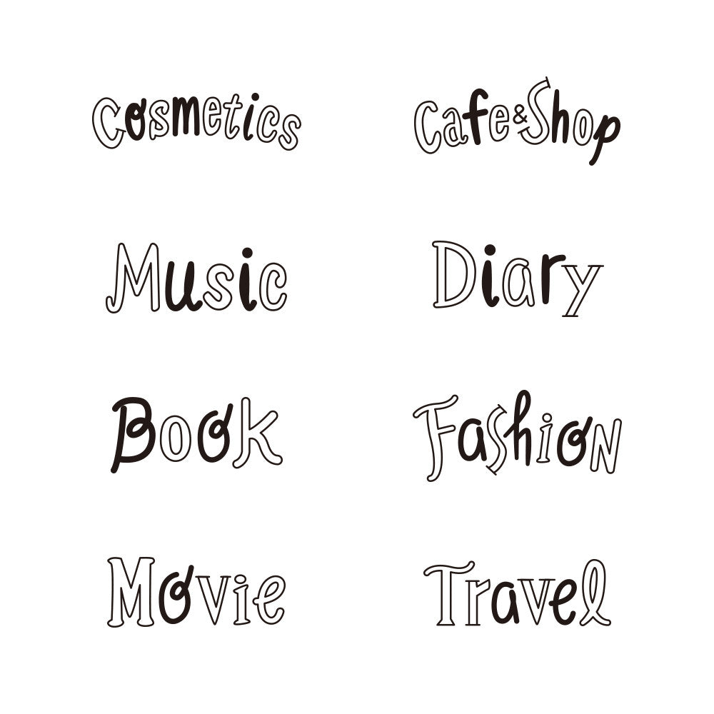 Pieczątka Midori Rotating Stamp Dial | Nagłówki